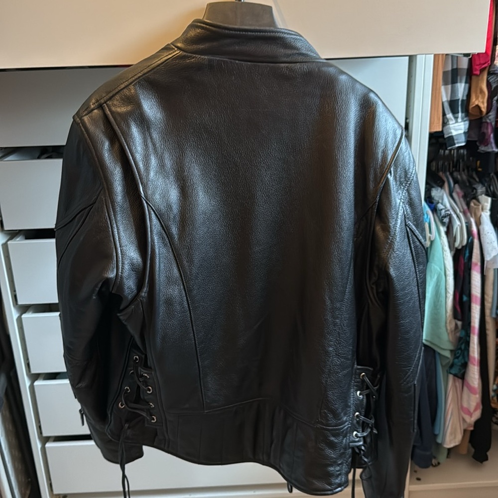 Men’s Leather Riding Jacket - Picture 3 of 4